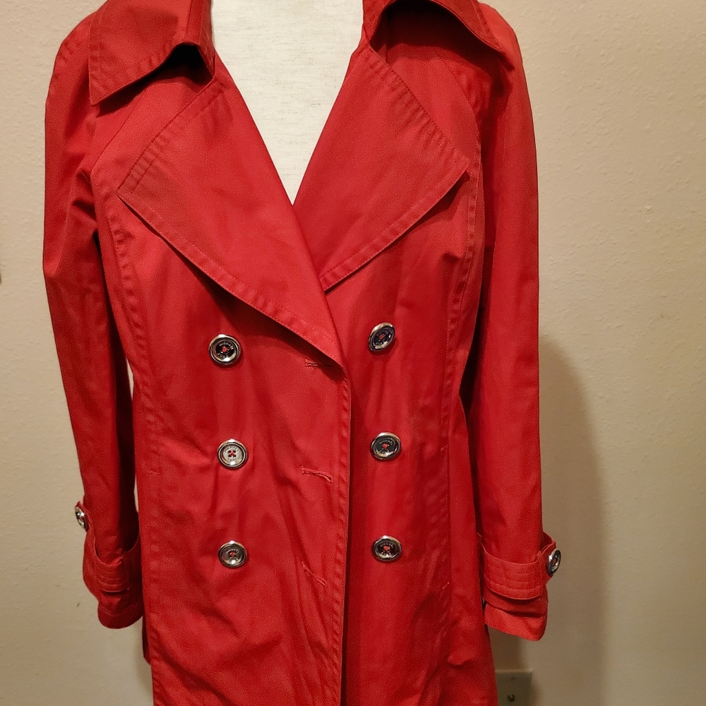 Michael Kors Red Trenchcoat